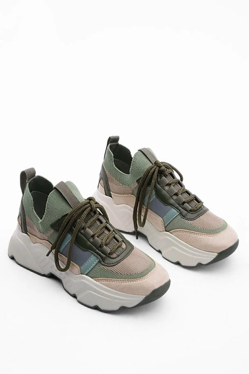 حذاء رياضي تريكو - كاكي