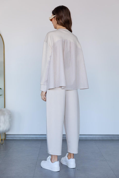 Poplin Detailed Set - Beige