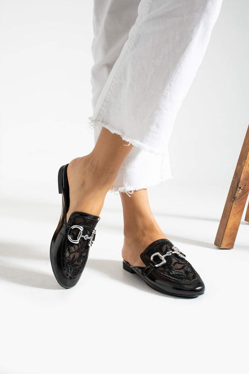 Women's Dantel Slippers-Black