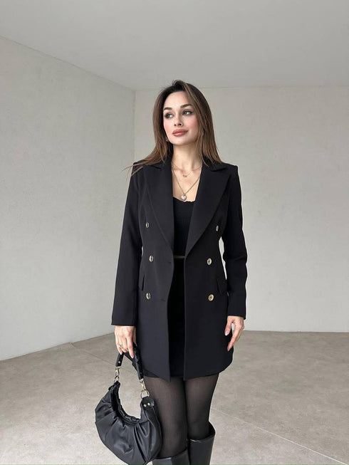 بليزر نسائي لون أسود