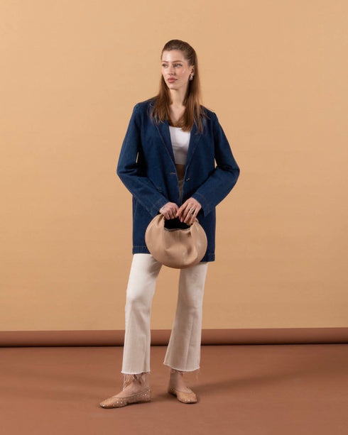 جكيت جينز - ازرق غامق