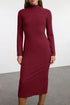 فستان تريكو لون بوردو
