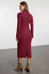 فستان تريكو لون بوردو