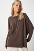 بلوزة - باللون البني