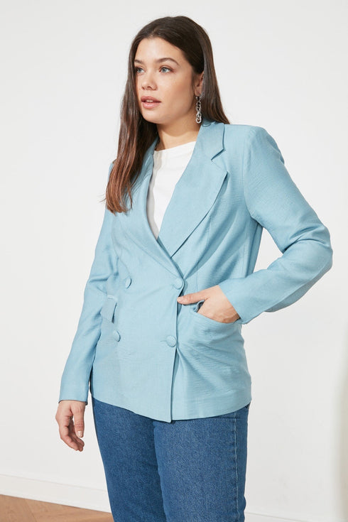 جاكيت ازرق فاتح