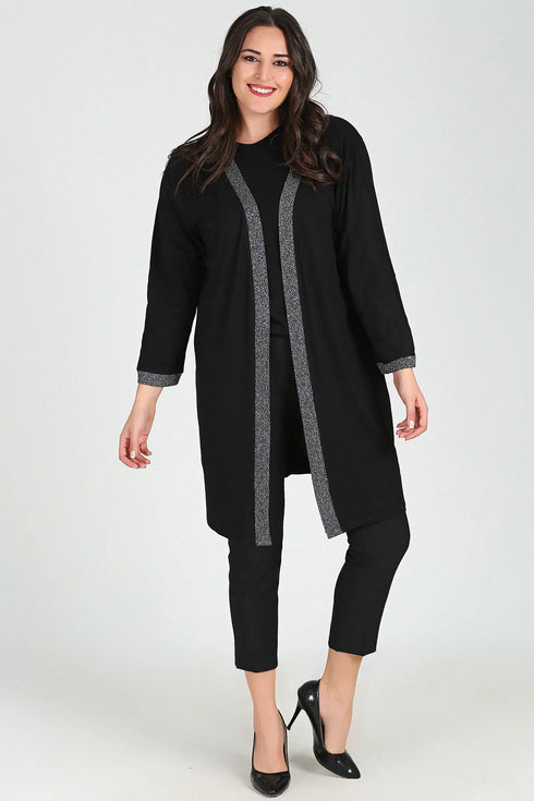 كارديغان نسائي باللون الأسود