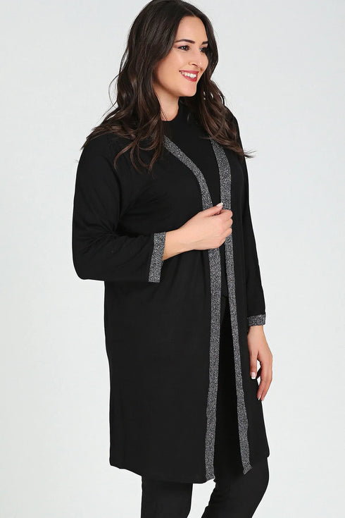 كارديغان نسائي باللون الأسود