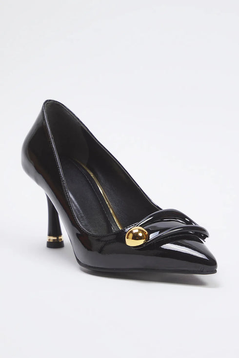 حذاء بكعب عالي لون أسود