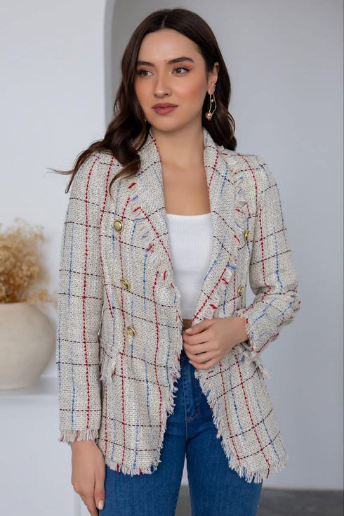 جكيت كاروهات - كريمي