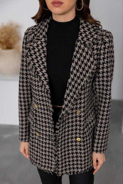 جكيت كاروهات - بني