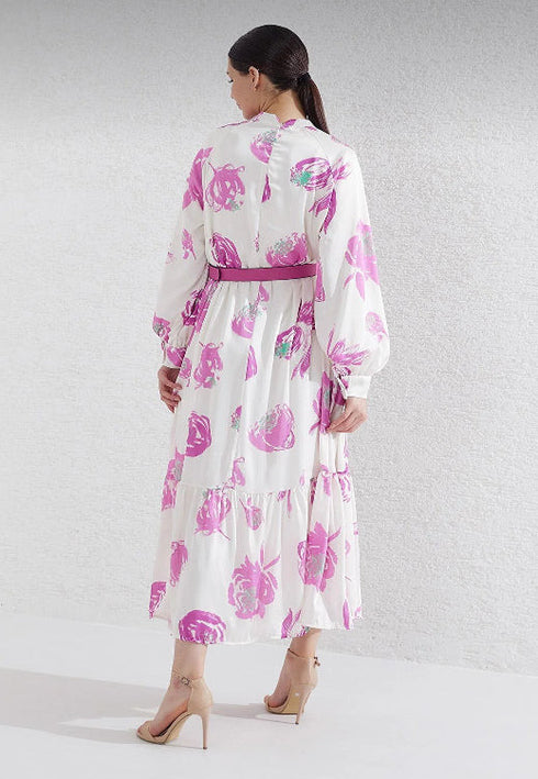 فستان - وردي