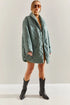 معطف اوفر سايز - أخضر