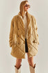 معطف اوفر سايز - بيج