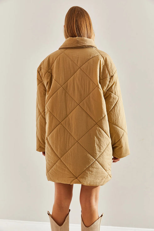 معطف اوفر سايز - بيج