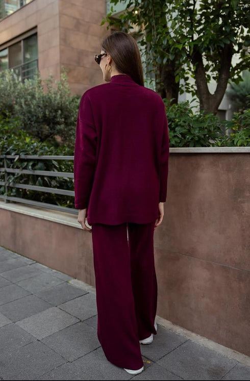 طقم تريكو- بوردو