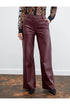 بنطلون من الجلد لون بوردو