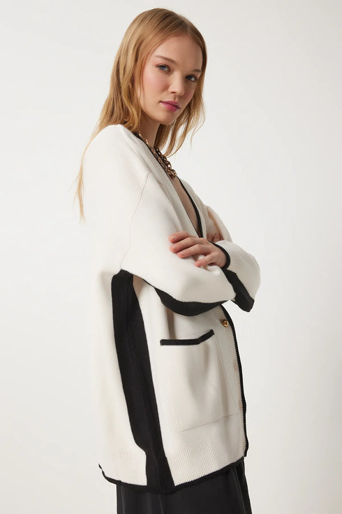 كارديجان تريكو نسائي بلون كريمي