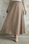 تنورة نسائية من الشامواه - لون بيج