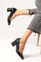 Black Color Heeled Shoes