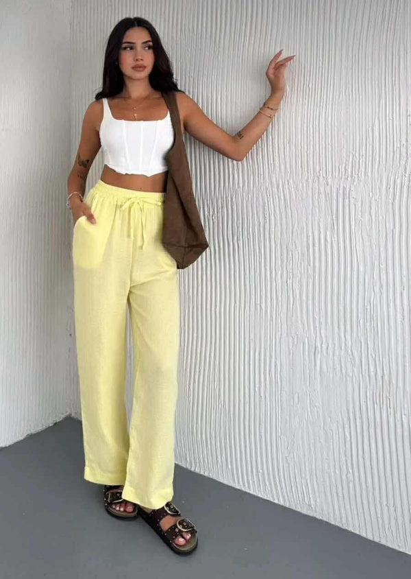 بنطلون - أصفر