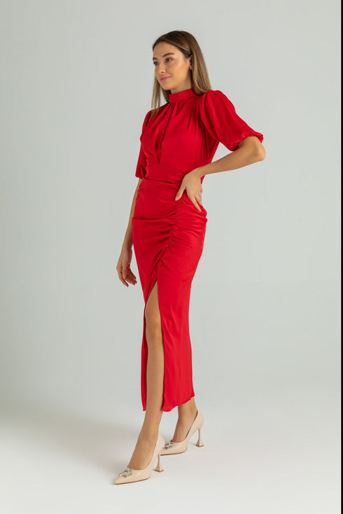 فستان نسائي- أحمر