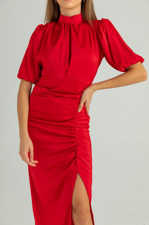 فستان نسائي- أحمر