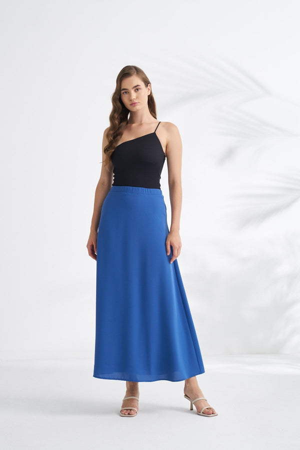 تنورة واسعة - نيلي