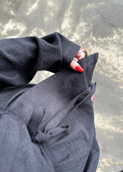 طقم كيمونو باللون الأسود