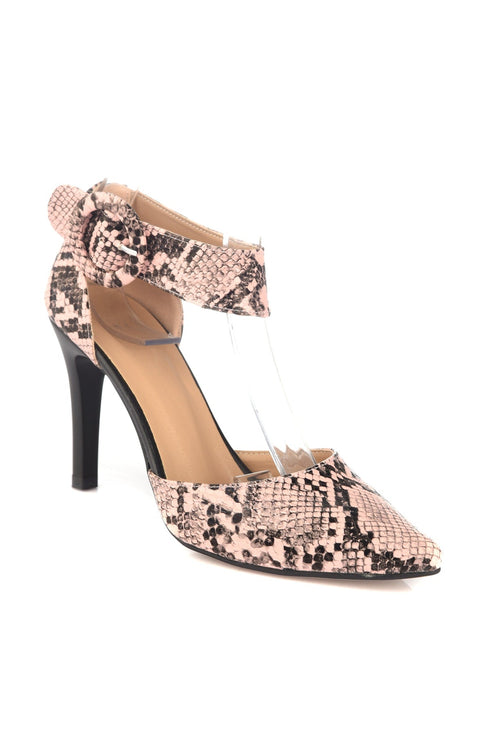 Pink Snake High Heels