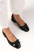 Black Color Short Heeled Shoes