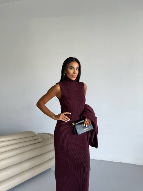 طقم صوف ناعم قطعتين