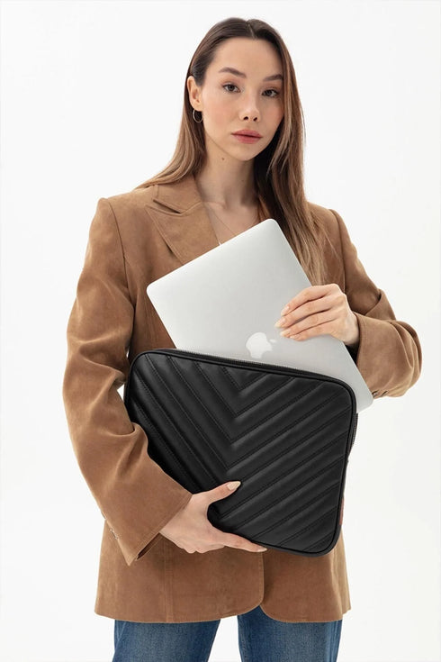 حقيبة عمل ولابتوب - أسود