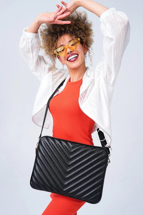 حقيبة عمل ولابتوب - أسود