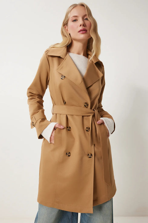 ترانشكوت وتر بروف لون عسلي