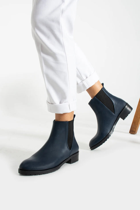 Navy Blue Classic Boots