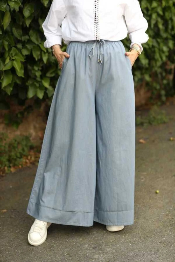 بنطلون دينيم واسع