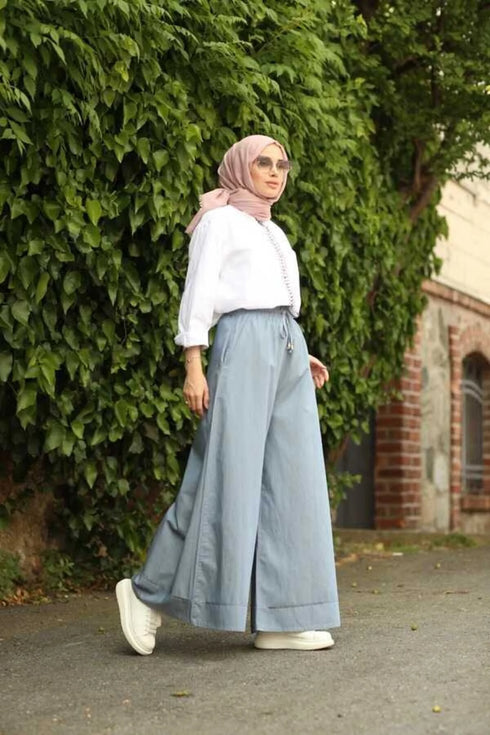 بنطلون دينيم واسع