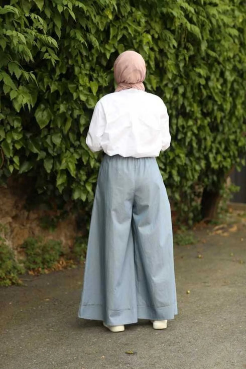 بنطلون دينيم واسع