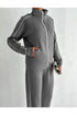 طقم جاكيت وبنطلون لون رمادي