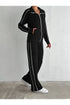 طقم جاكيت وبنطلون لون أسود