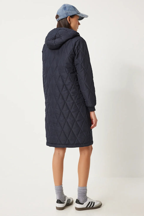 جكيت مبطن وتر بروف - لون كحلي