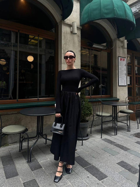 فستان - أسود