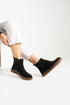 Black Suede Short Boots