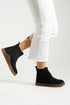 Black Suede Short Boots