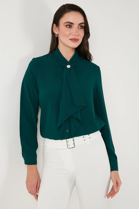 قميص نسائي لون أخضر