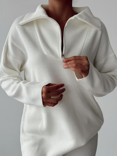 ECRU KNITWEAR SWEATER