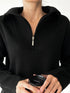 BLACK KNITWEAR SWEATER