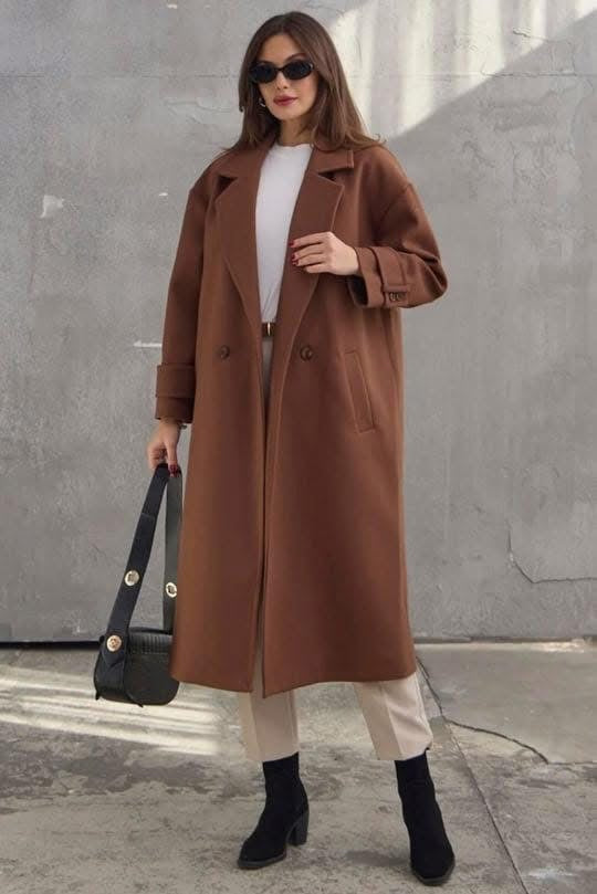 جكيت جوخ طويل - بني