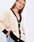 Women Knitwear Cardigan-Beige