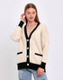 Women Knitwear Cardigan-Beige